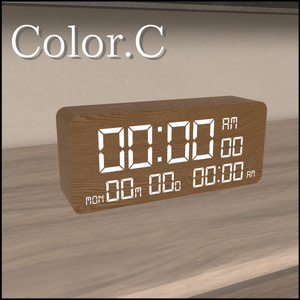 【VRChat想定】アラーム付き時計「-FORESTA-」/ Wooden clock with alarm 缩略图 4