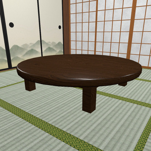 【無料3Dモデル】ちゃぶ台 / Tyabudai