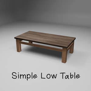 【家具】Simple Low Table