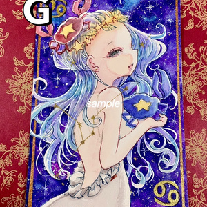 オリジナルイラスト 原画 色紙 モノクロ - daradaramochi - BOOTH