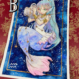 水彩画で描いた落ち葉の素材セットのイラスト素材 [94327741