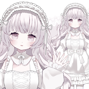 【Live2D model】ホワイトドール【VTS】