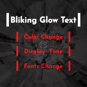 動く！光るテキストテロップ[MOGRT]Blinking Glow Text[Premiere Pro]