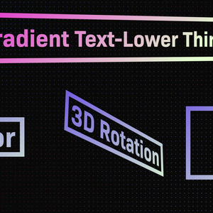 角度自在なテキストモーショングラフィック！3D Gradient Text-Lower Third[MOGRT][Premiere Pro]