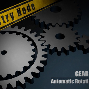 [Geometry Node]Gear-Automatic Rotation Control-[Blender3.3]