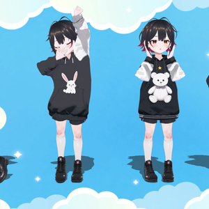 【Vroid】Hoodie - Animal series