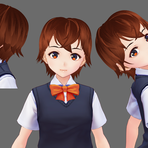 [FREE VROID TEXTURE] Short hair preset and texture