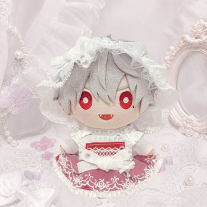 Milky Strawberry macaron♡くろうさぎ】おすわりぬい服 16cm ロリータ
