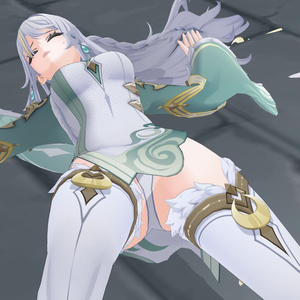 (MMD) 原神 兹白 パンツVer