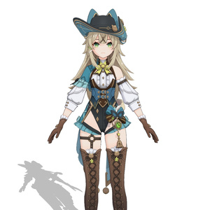(MMD) 原神 綺良々 「麗しき怪傑」ハイレグVer