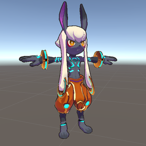 【VRC 対応3Dモデル】うさお Ver.1