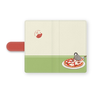 PENGUIN FOOD「ピッツァ／マルゲリータ」 Android 手帳型ケース