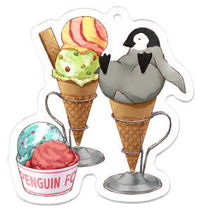 PENGUIN FOOD「アイスクリーム」 アクリルキーホルダー