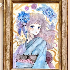 リピーター様、割引き有り！オリジナルの手描きイラスト！直筆A4サイズ Yahoo!オークション - 【29】B7サイズ送料84円 手描きイラスト