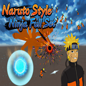 [VRChat] Naruto Style Ninja Full Set (3D Model & VFX & Animation + Motion) 🌀