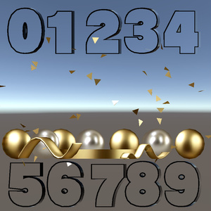 【VRChat想定ワールドギミック】Number Mirrors - 数字型ミラーセット 缩略图 6