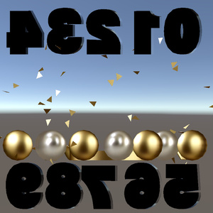 【VRChat想定ワールドギミック】Number Mirrors - 数字型ミラーセット 缩略图 3