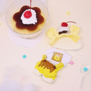ぬい服｜13cm 14cm 15cm 16cm｜いちごケーキセット（ミニ帽子＋