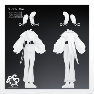【VRChat想定衣装モデル】おくるみバニー Ver2.2｜MOCBody_M対応 缩略图 3