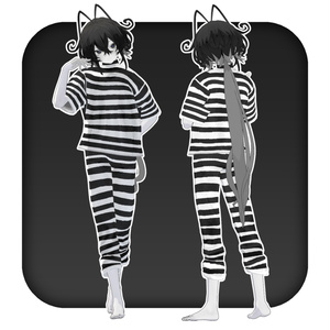 【無料】Simple囚人服【+Head対応】Ver1.1 缩略图 2