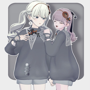 【VRChat想定服飾モデル】ぽぽニット - 7アバター対応 缩略图 7
