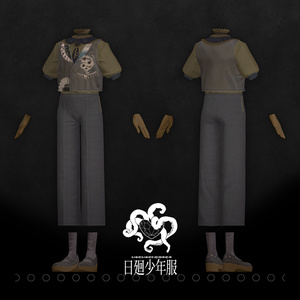 日廻少年服｜VRChat想定3D衣装 缩略图 2