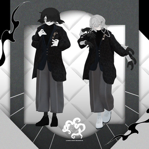 おぼろげ迷霧服｜VRChat想定3D衣装 缩略图 6