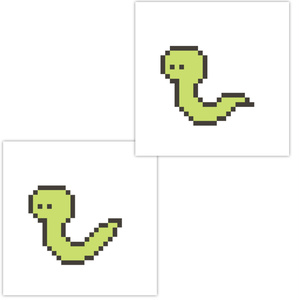 【ドット絵】ヘビ