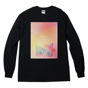 カケリ猫ロングTシャツ【XL】