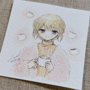 A4 手描き イラスト】 同人 ファンアート 鉛筆画 原画 ケント紙