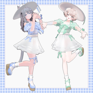 off shoulder gingham【8アバター対応】 缩略图 5
