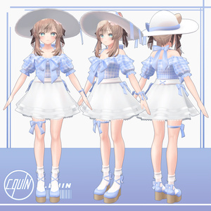 off shoulder gingham【8アバター対応】 缩略图 4