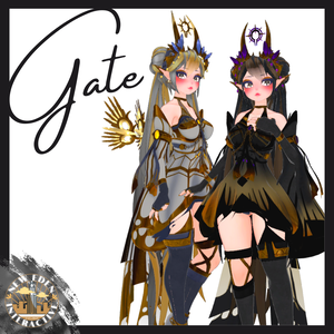 Gate - 3.0 Avatar with Scratch Assets + Optimized Version - Physbones Updated!