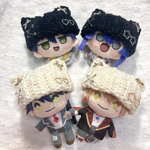 水色チュール］にじぱぺっと ぬい服 ぬい帽子 ヘッドドレス 10cm