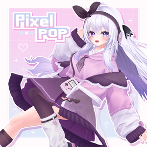 【14アバター対応】衣装モデル『ピクセルポップ』
