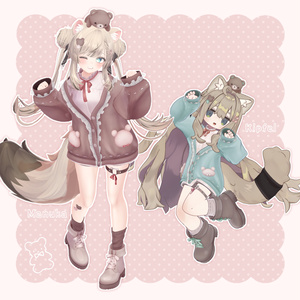 【15アバター対応】衣装モデル『くまもふカーデ』 缩略图 6