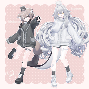 【15アバター対応】衣装モデル『くまもふカーデ』 缩略图 7