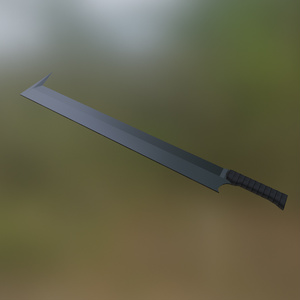 Uruk Hai Orc Steel Sword Scimitar LOTR Blacksmith 3D Blender FBX VRCHAT PROP