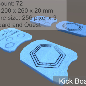 KickBoard: ビート板(超ローポリ)