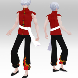 【水瀬・薄荷対応】【音ギミック付】カンフー服 烈火V 缩略图 3