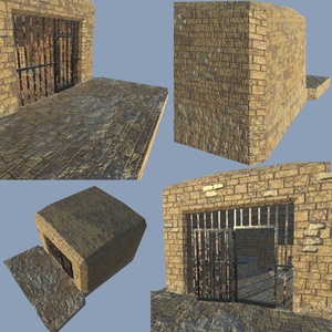 【unity】牢屋の３Dモデル【ドア開閉対応】 缩略图 2
