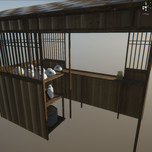 屋台の3Dモデル 缩略图 4