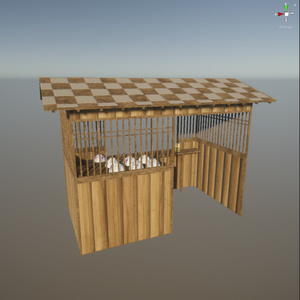 屋台の3Dモデル 缩略图 2