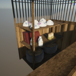 屋台の3Dモデル 缩略图 3