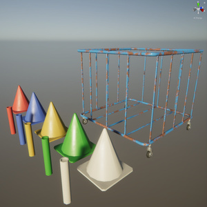 体育館グッズ３Dモデル【unity向け】 缩略图 2