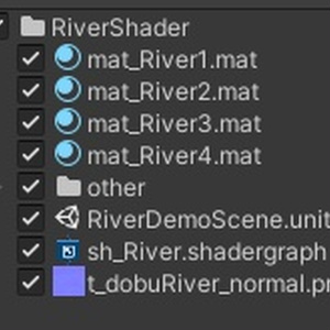 【unity URP HDRP】川のシェーダー　RiverShader 缩略图 4