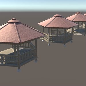 あずまやの３Dモデル　４パターン 缩略图 4