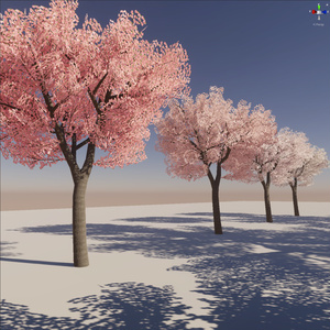 桜の３Dモデル 缩略图 2