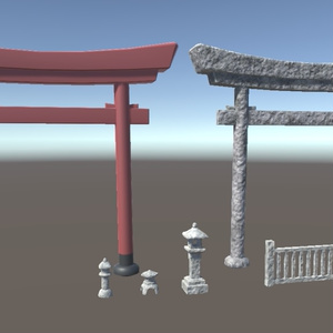 鳥居や灯篭などの３Dモデル 缩略图 8
