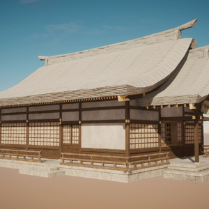 神社の３Dモデル 缩略图 2